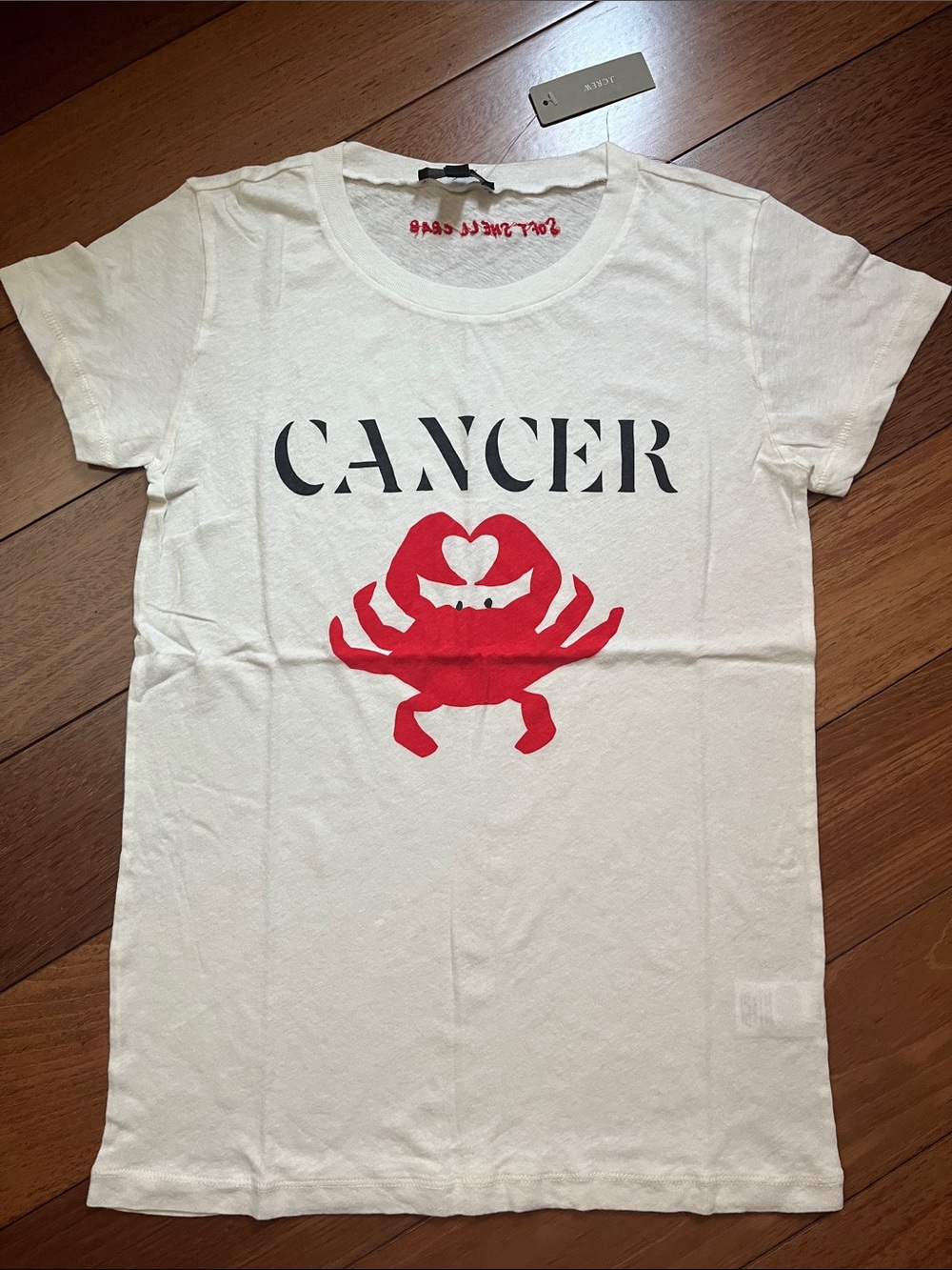 NWT J. Crew Zodiac Cancer Graphic Tee